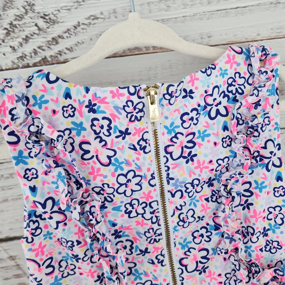 Lilly Pulitzer girl's Amia Ditsy floral dress - Picture 9 of 11